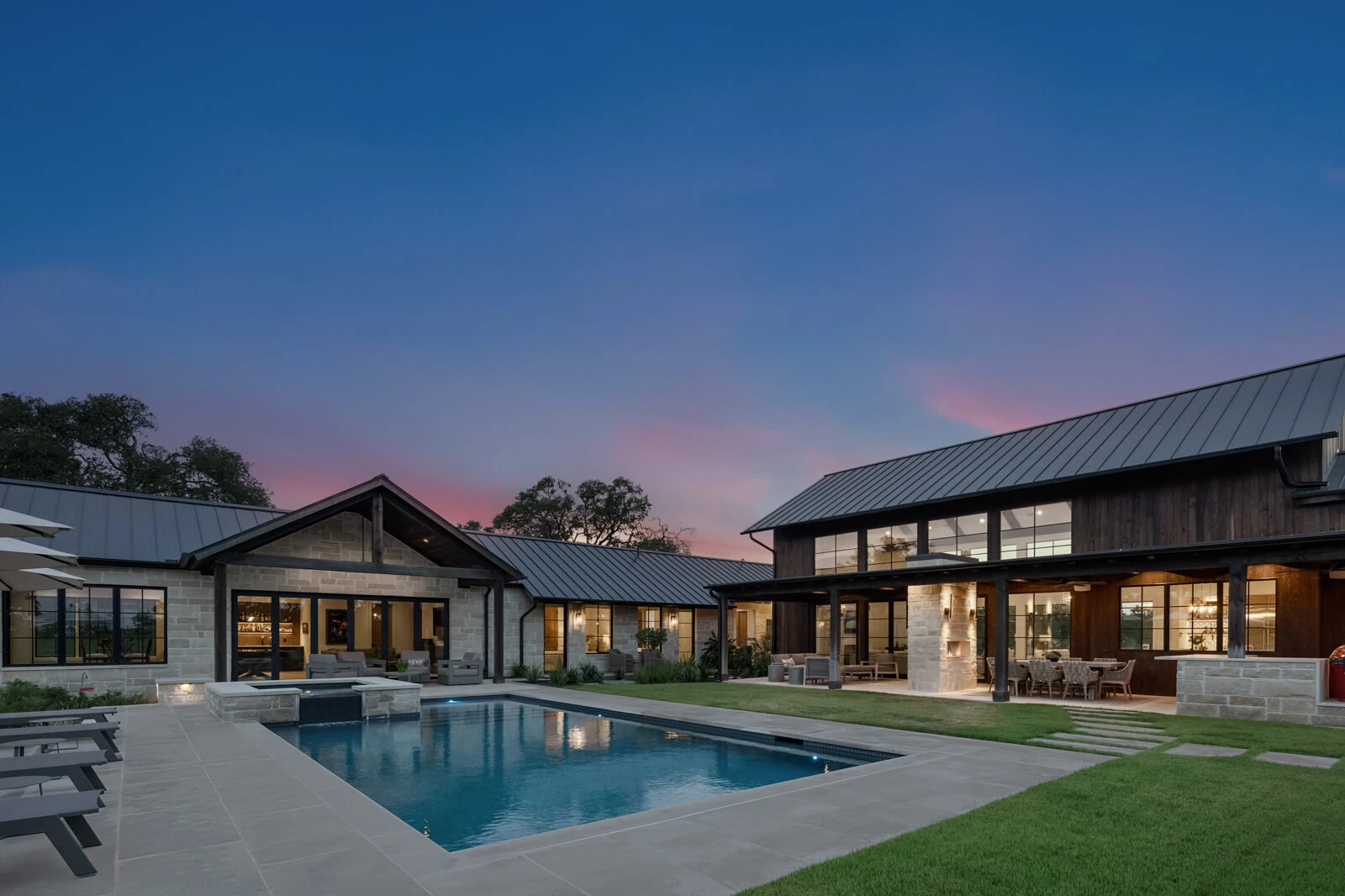 The Lazy L - custom home by Jenkins Design Build Austin TX
