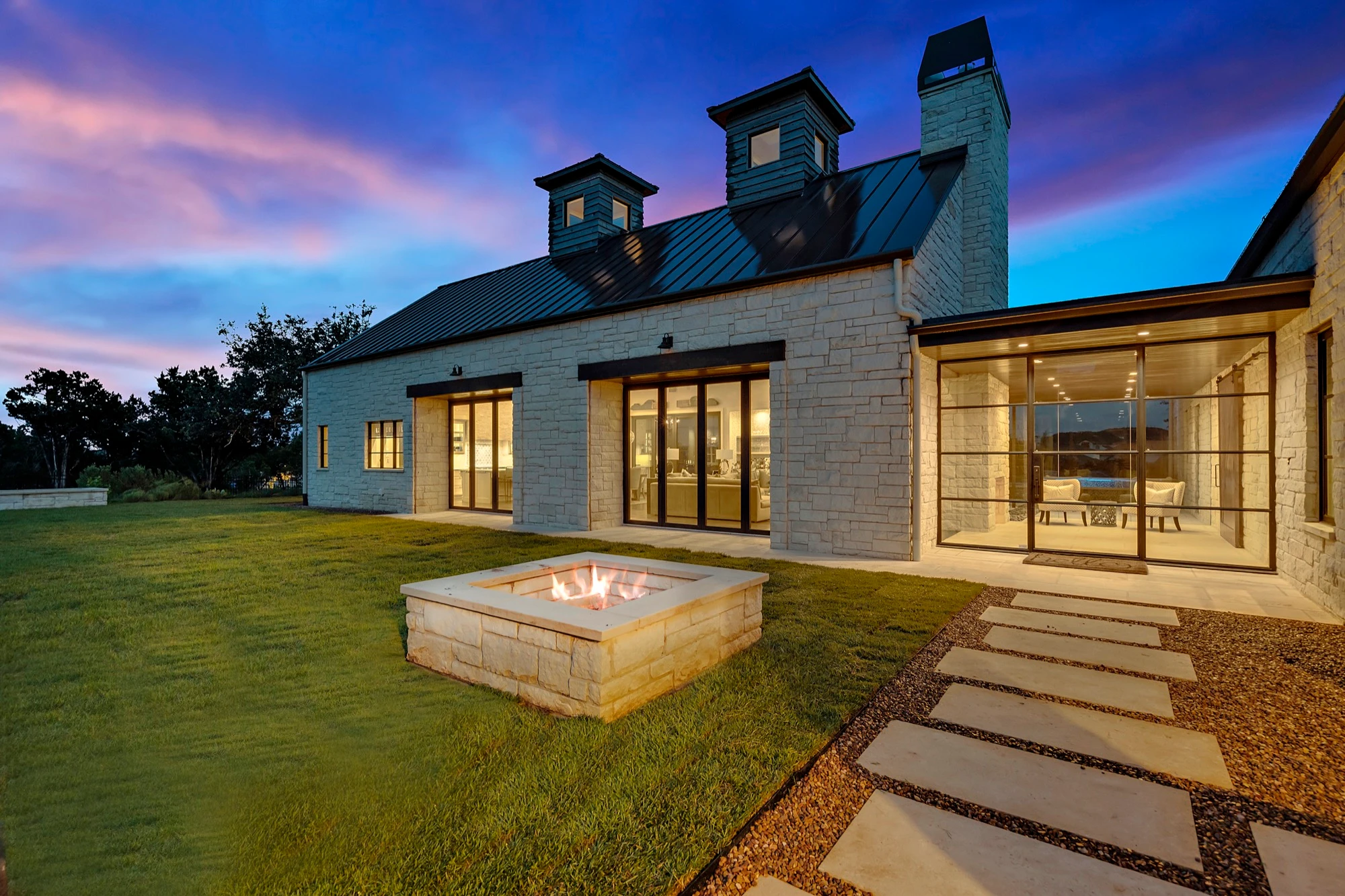 The Vineyard Farmhouse - custom home by Jenkins Design Build Austin TX
