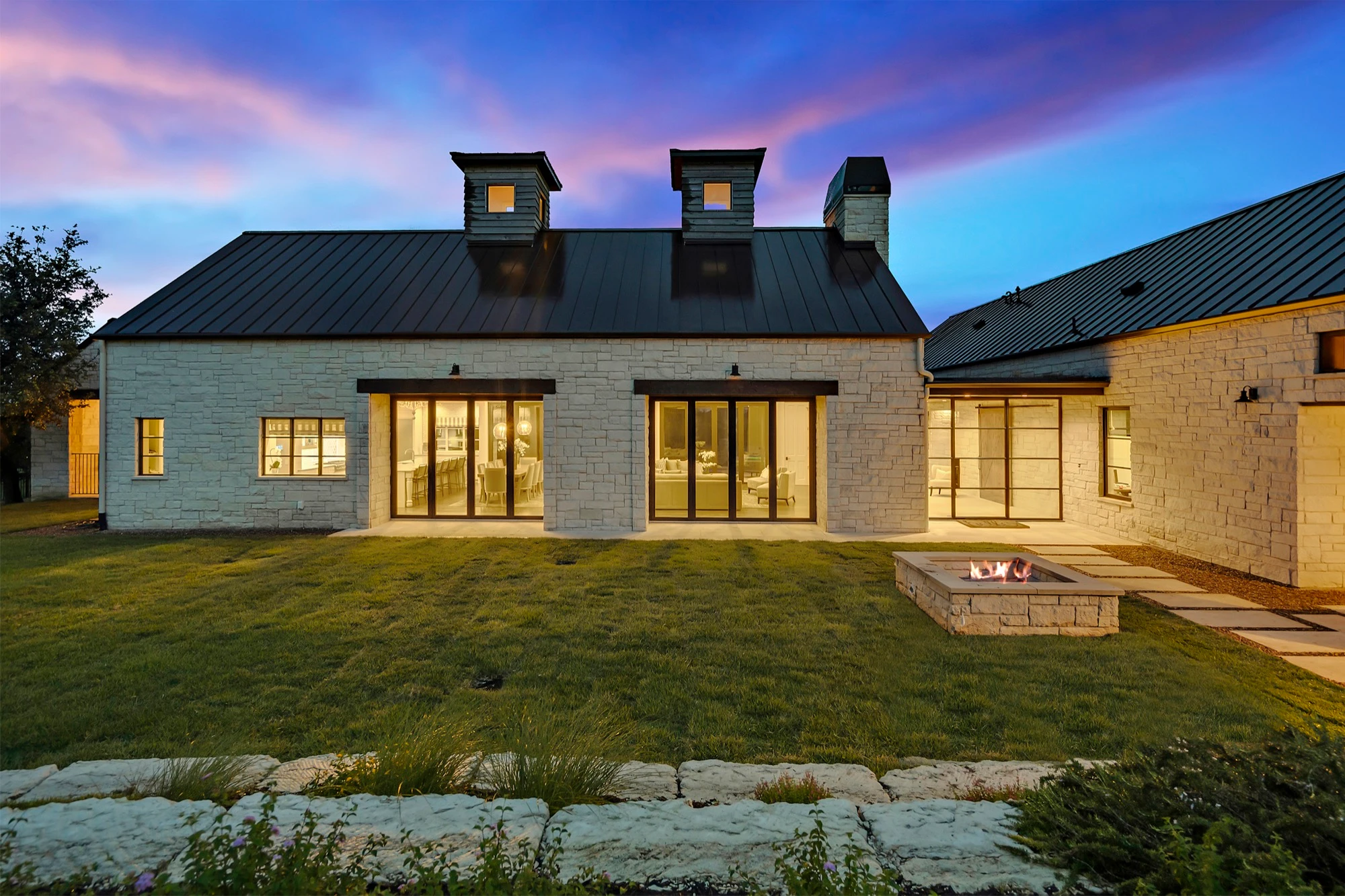 The Vineyard Farmhouse - custom home by Jenkins Design Build Austin TX