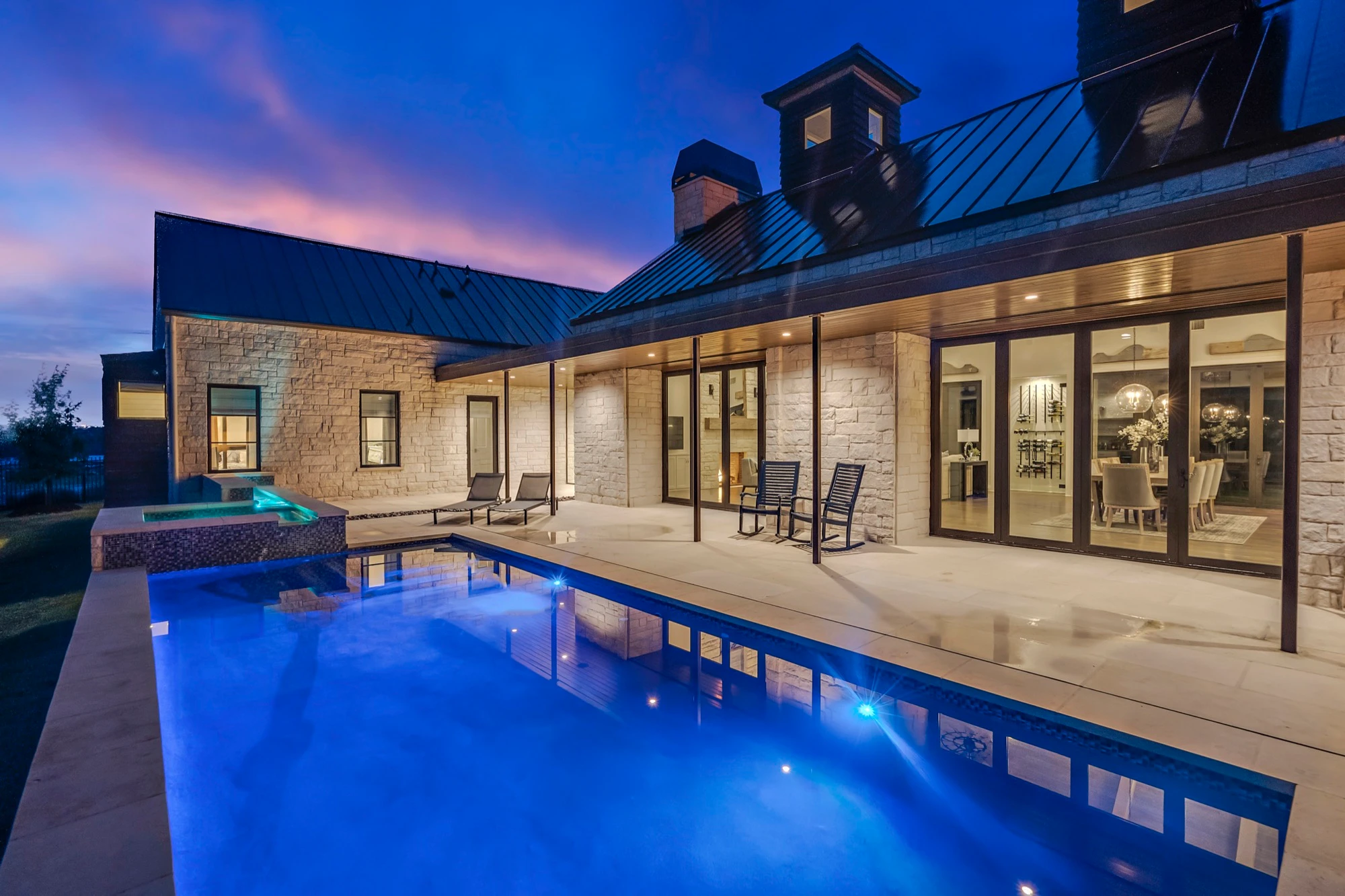 The Vineyard Farmhouse - custom home by Jenkins Design Build Austin TX