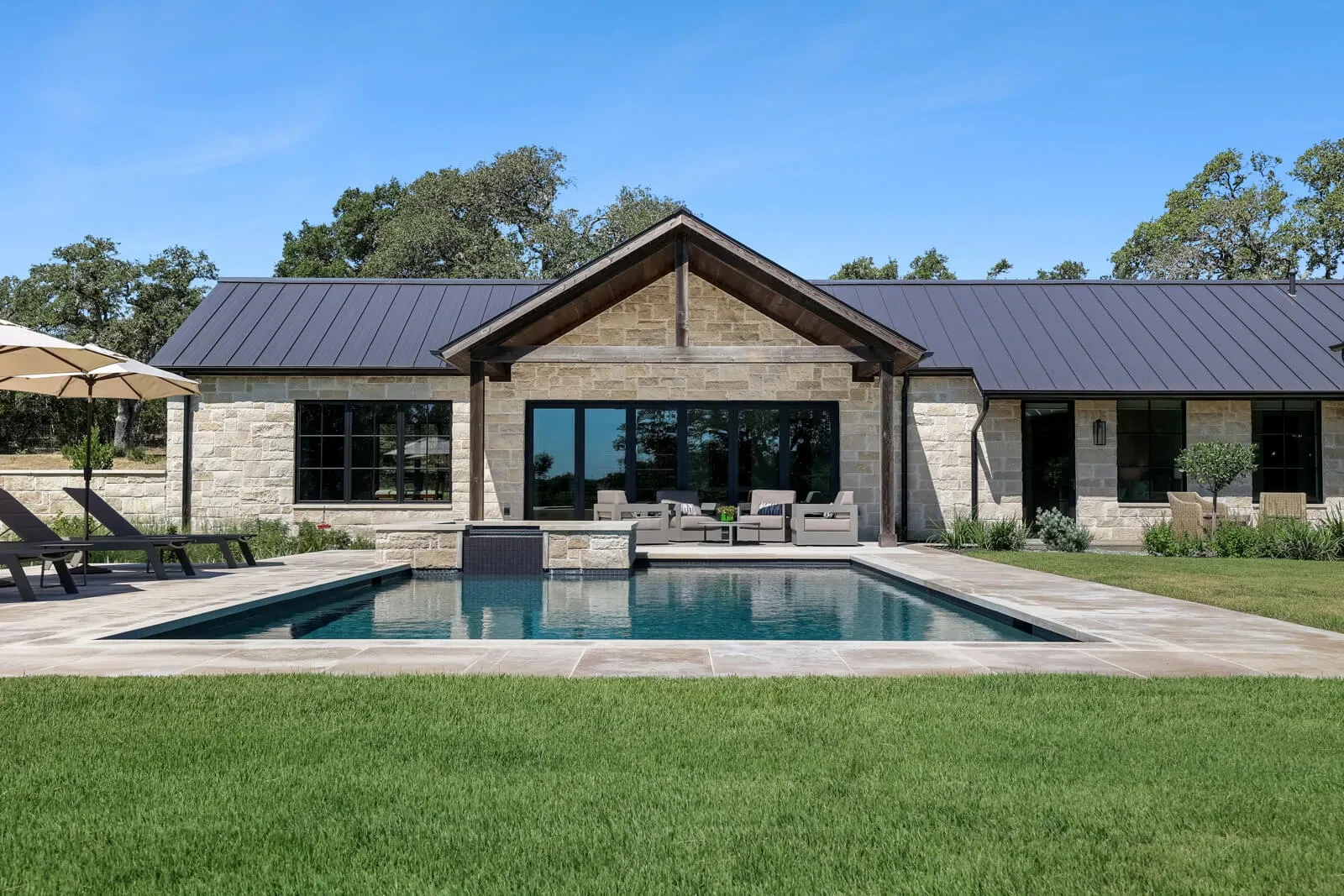 The Lazy L - custom home by Jenkins Design Build Austin TX