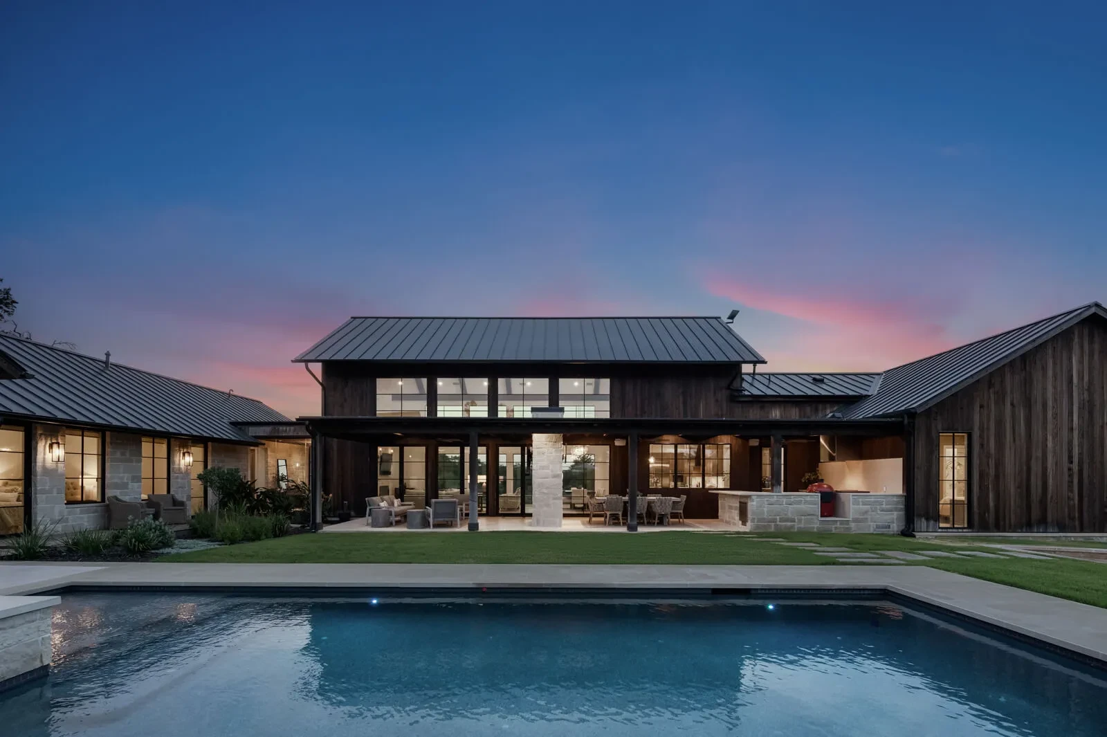 The Lazy L - custom home by Jenkins Design Build Austin TX