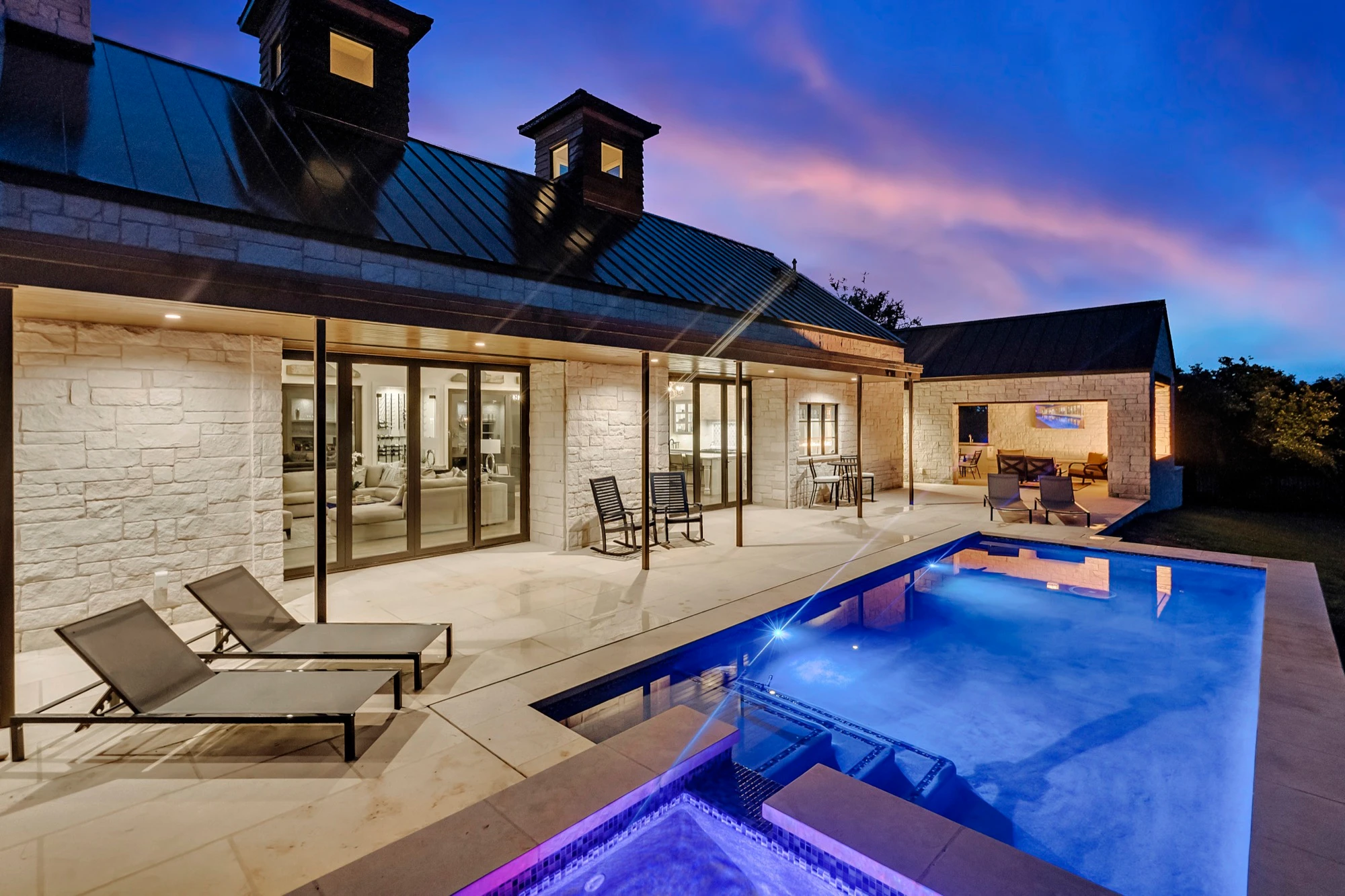 The Vineyard Farmhouse - custom home by Jenkins Design Build Austin TX
