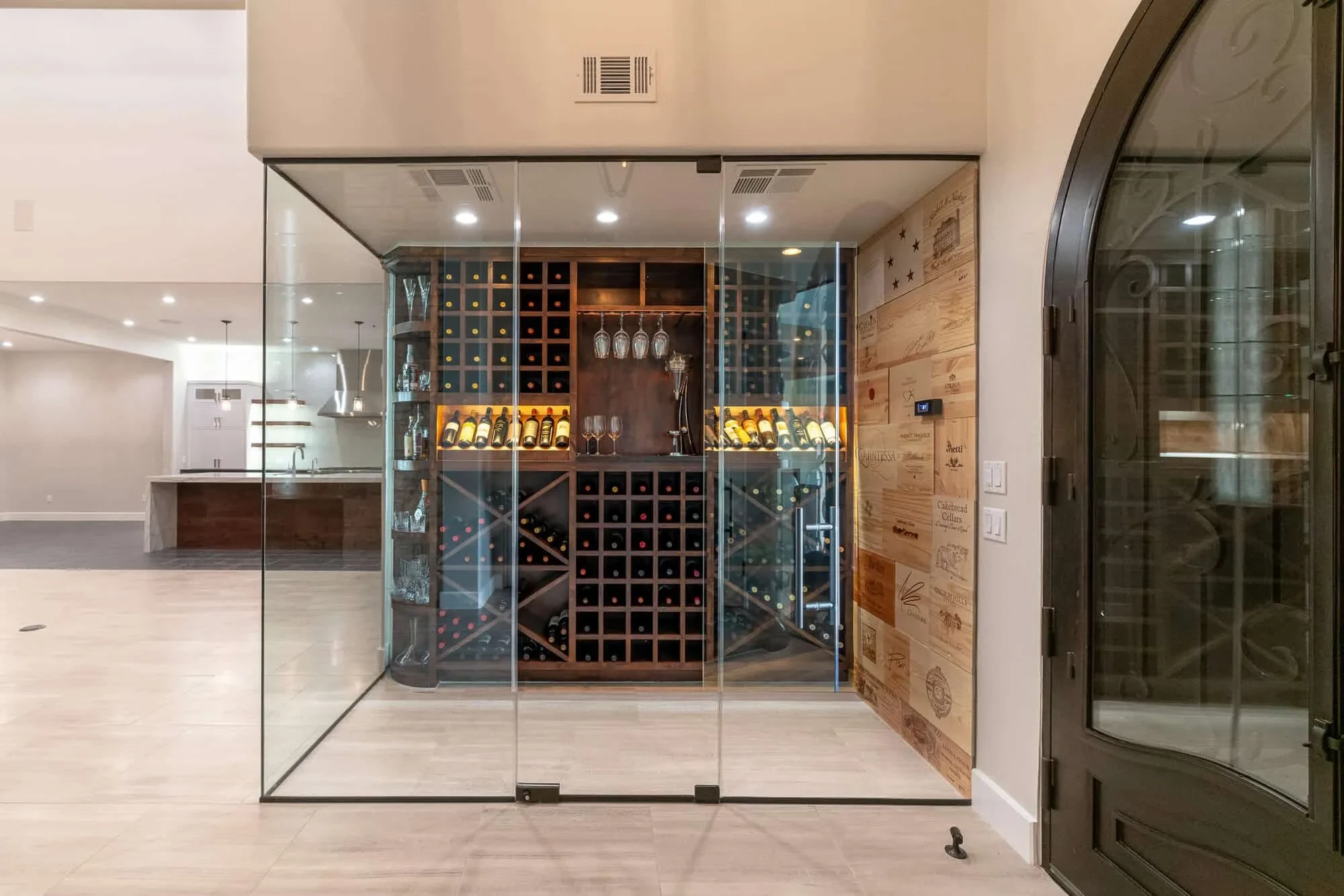 Wine Rooms ' Curated Spaces - custom home by Jenkins Design Build Austin TX