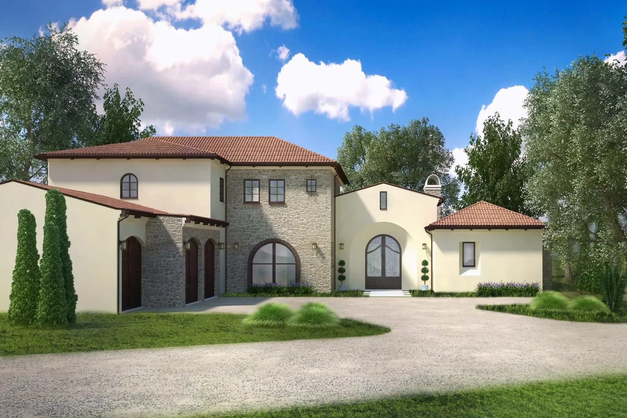 Santa Barbara Design - custom home by Jenkins Design Build Austin TX