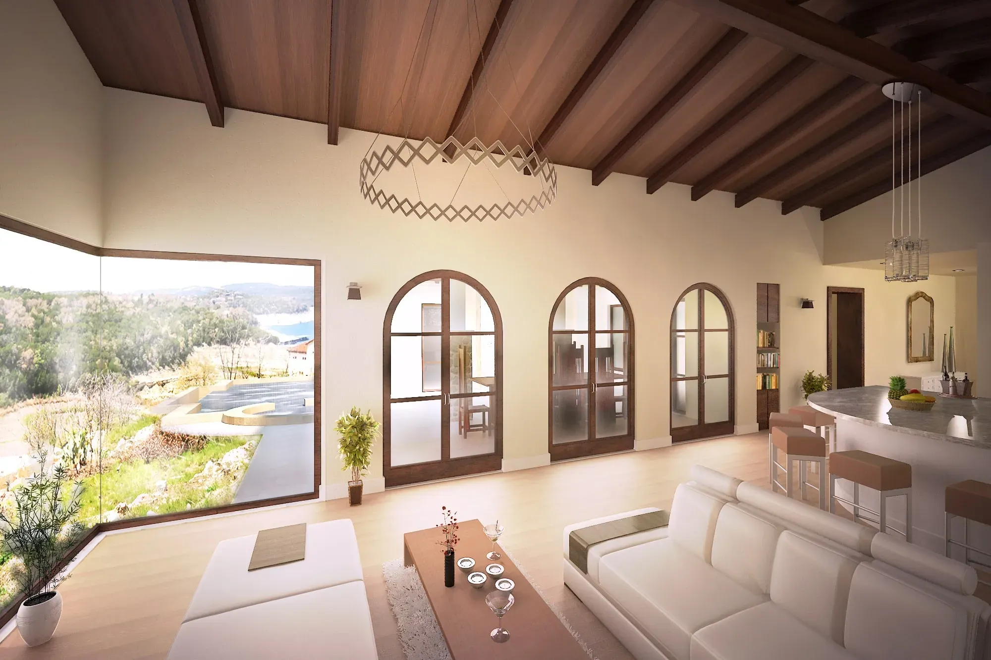 Santa Barbara Design - custom home by Jenkins Design Build Austin TX