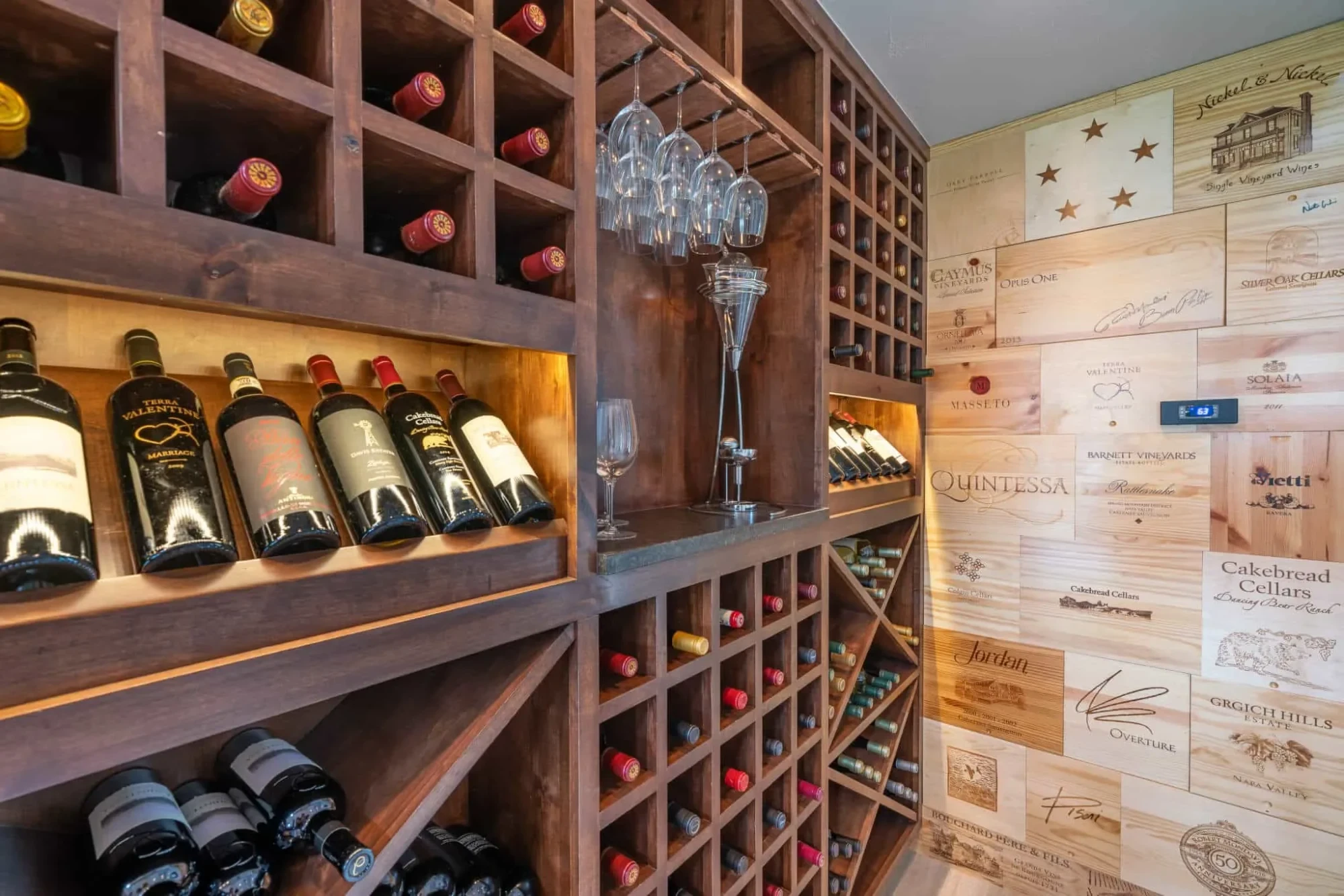 Wine Rooms ' Curated Spaces - custom home by Jenkins Design Build Austin TX