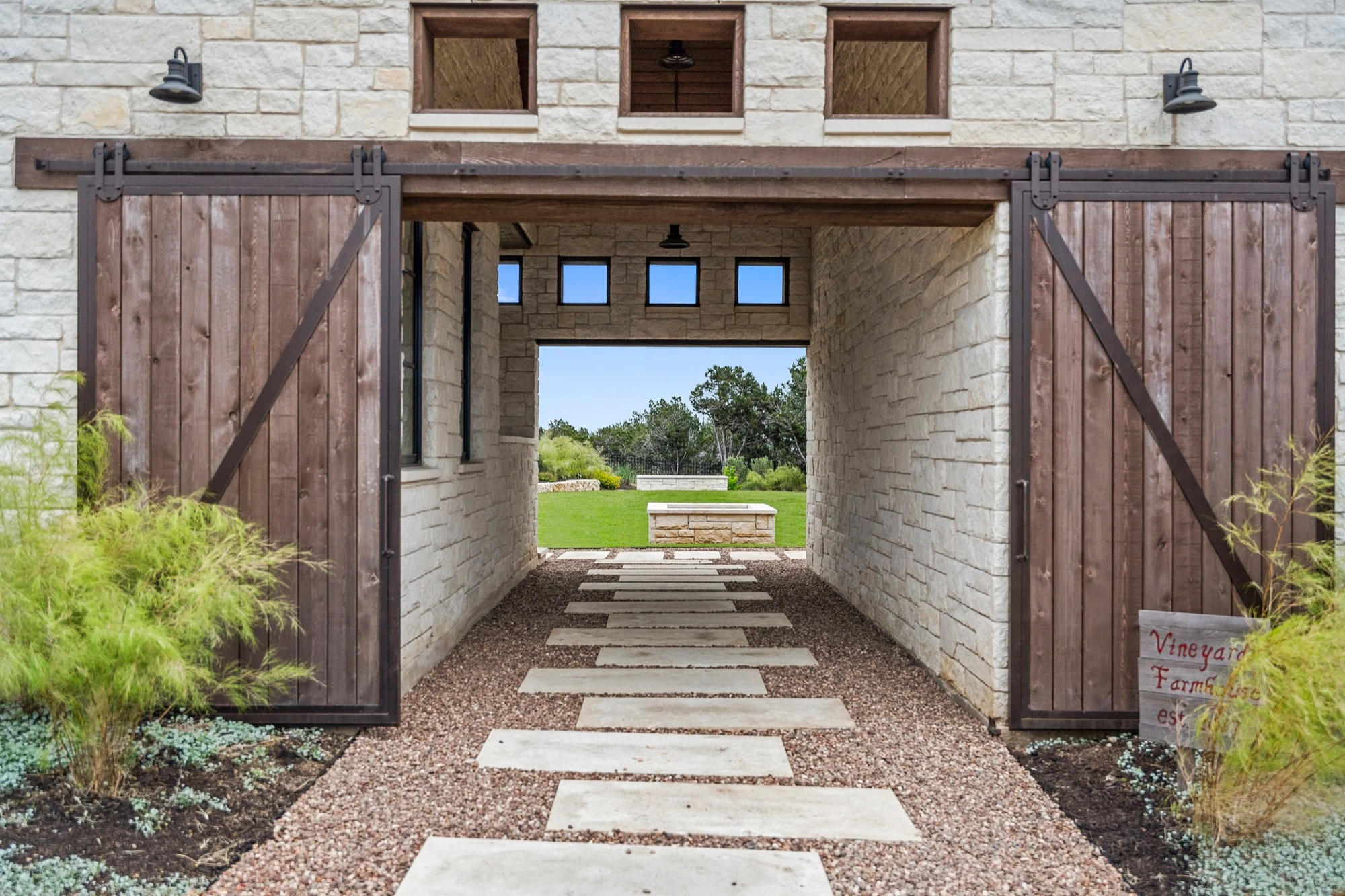 The Vineyard Farmhouse - custom home by Jenkins Design Build Austin TX