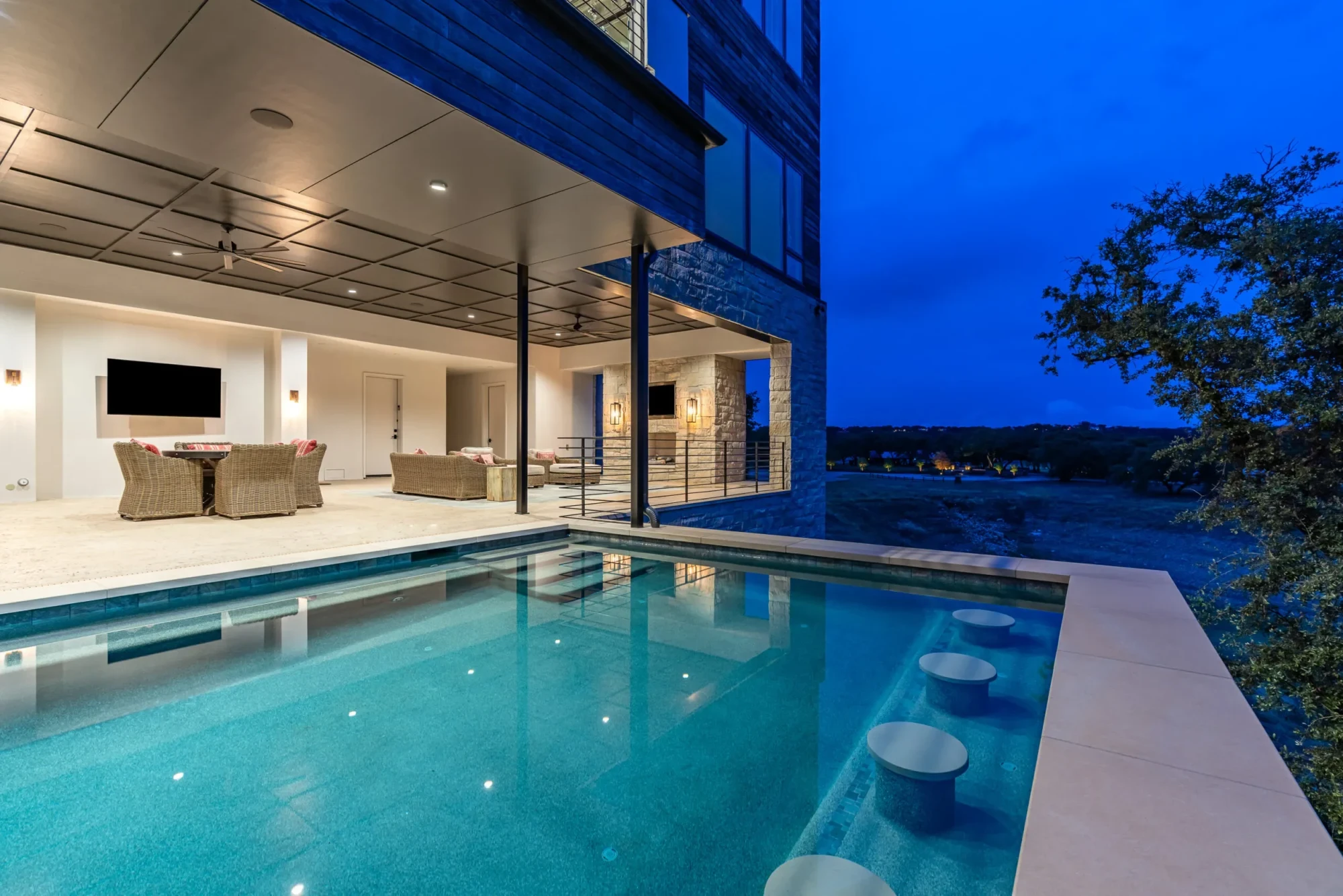 Luxury Lake Living - custom home by Jenkins Design Build Austin TX
