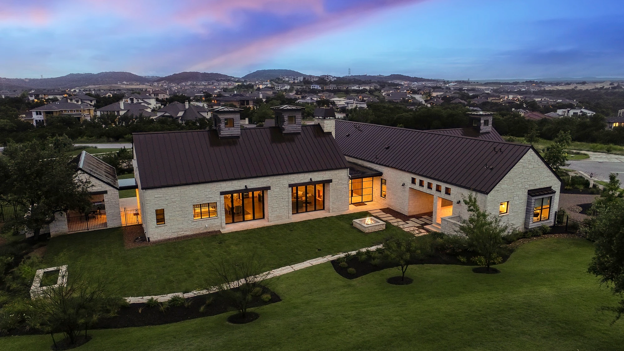 The Vineyard Farmhouse - custom home by Jenkins Design Build Austin TX