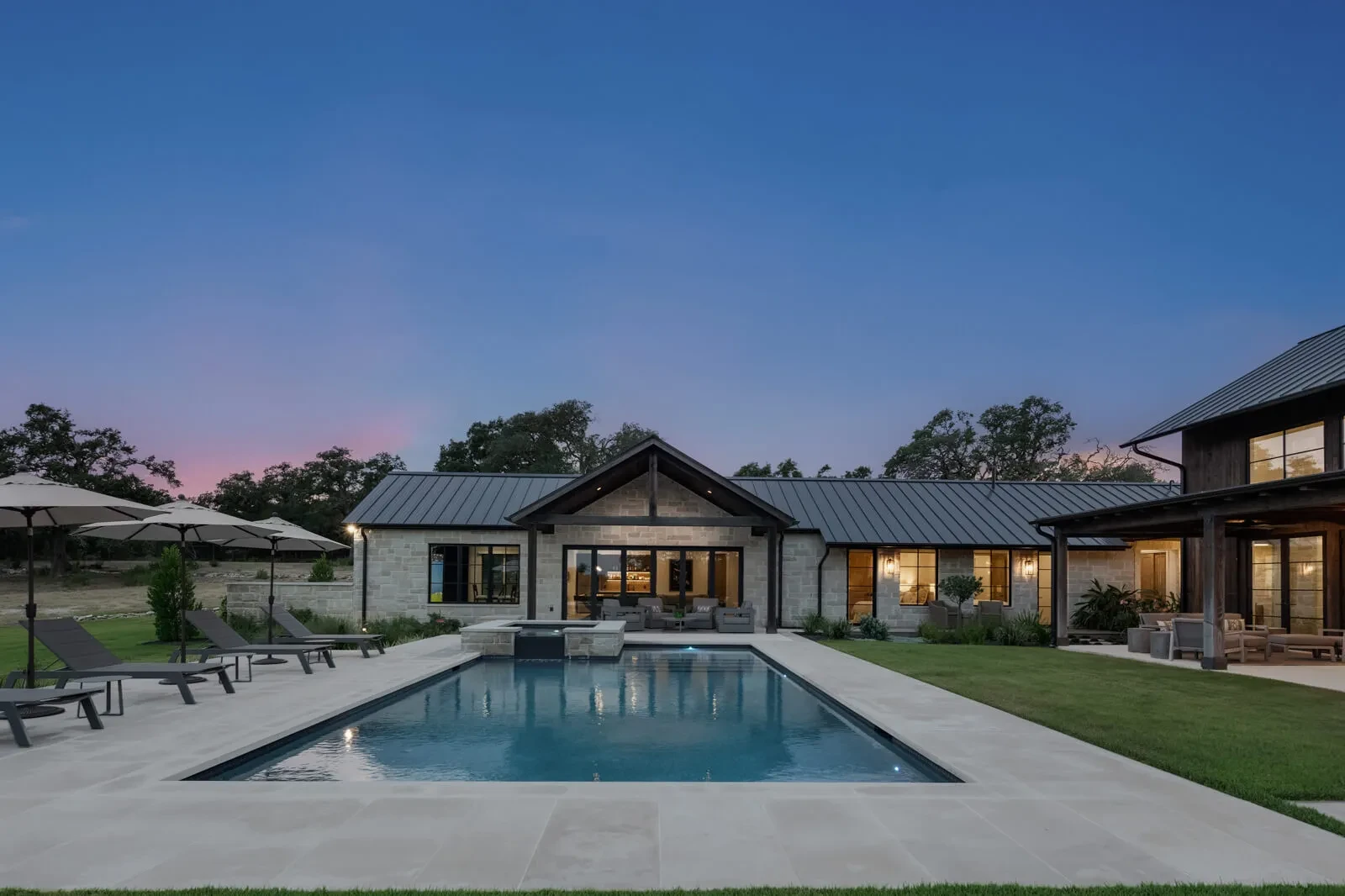 The Lazy L - custom home by Jenkins Design Build Austin TX