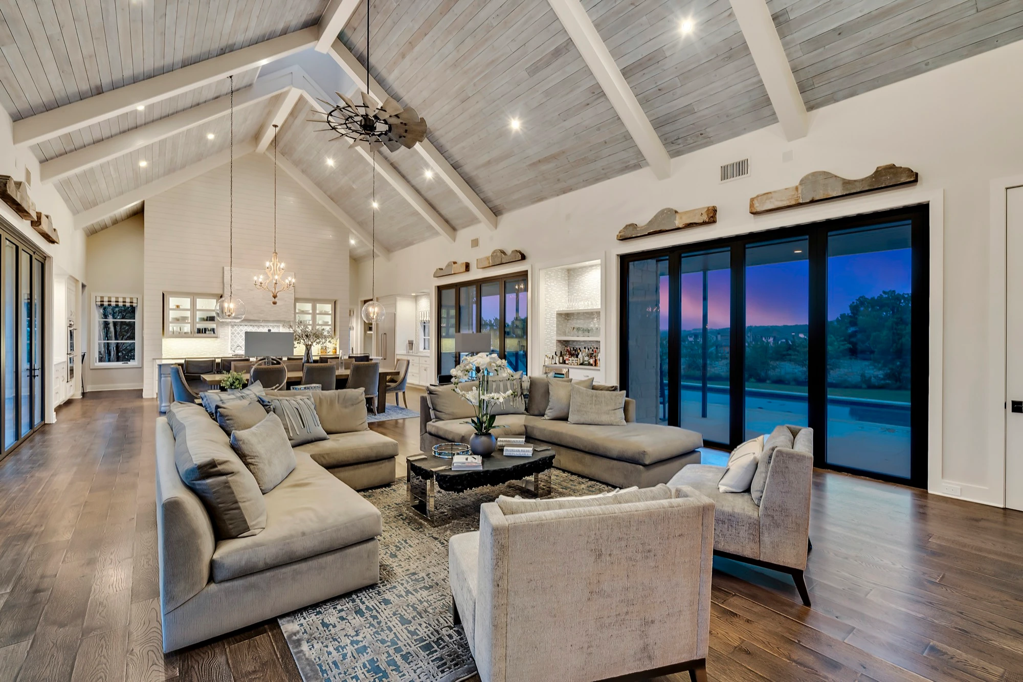 The Vineyard Farmhouse - custom home by Jenkins Design Build Austin TX