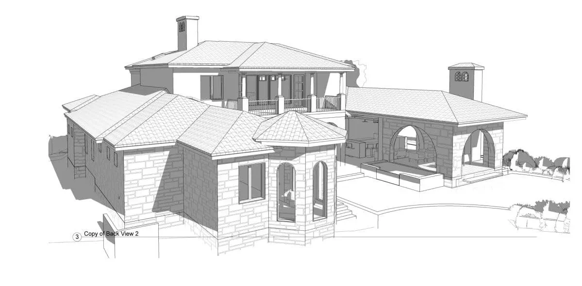 Mediterranean Design on the Golf Course - custom home by Jenkins Design Build Austin TX