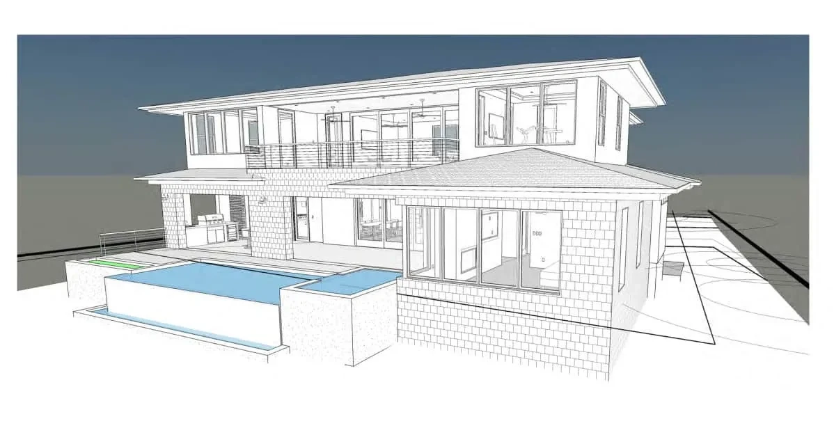 Simple Lake Living Design - custom home by Jenkins Design Build Austin TX
