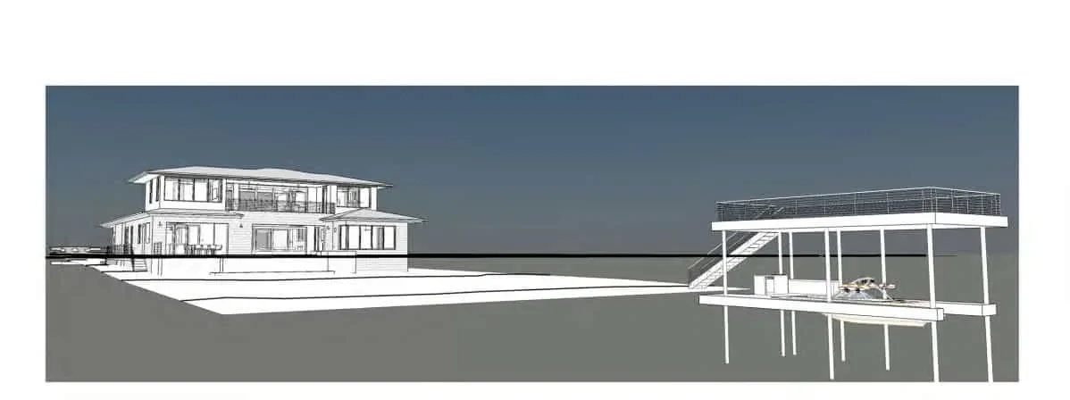 Simple Lake Living Design - custom home by Jenkins Design Build Austin TX