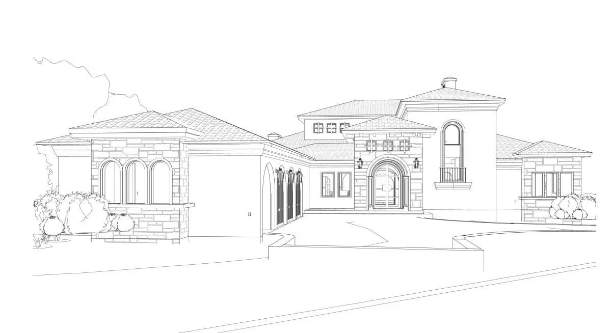 Mediterranean Design on the Golf Course - custom home by Jenkins Design Build Austin TX
