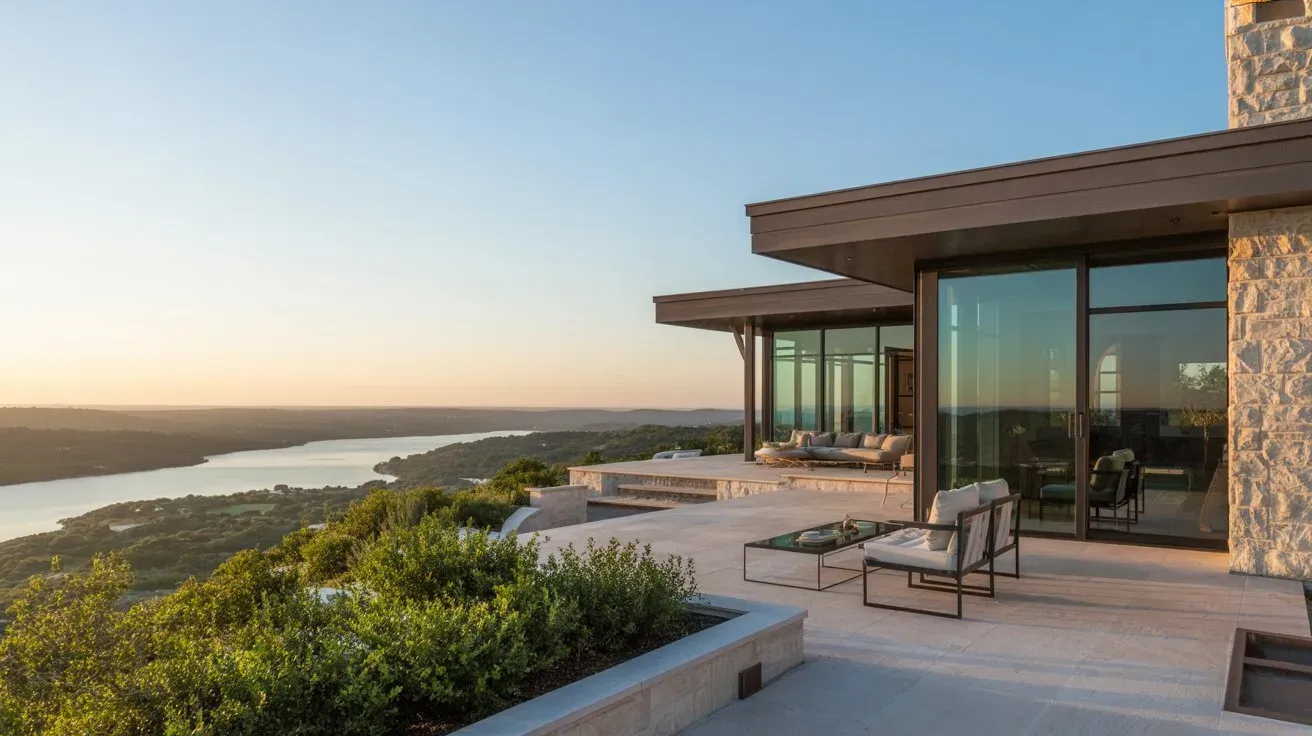 Custom home in Loraloma (Thomas Ranch), Spicewood by Jenkins Design Build