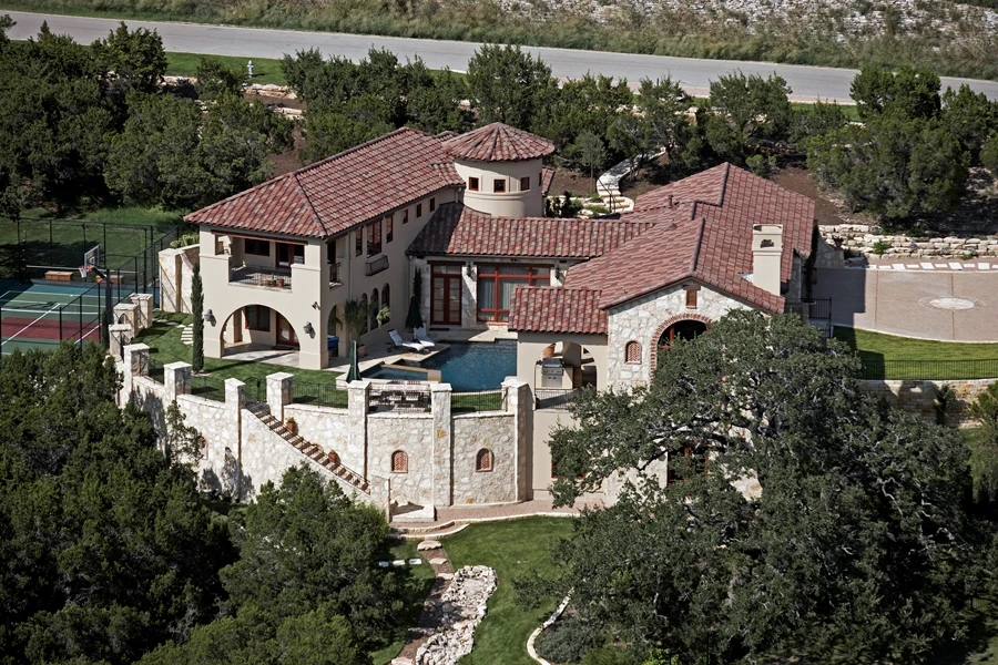 Great Outdoor Entertaining - custom home by Jenkins Design Build Austin TX