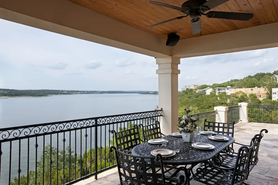 Great Outdoor Entertaining - custom home by Jenkins Design Build Austin TX
