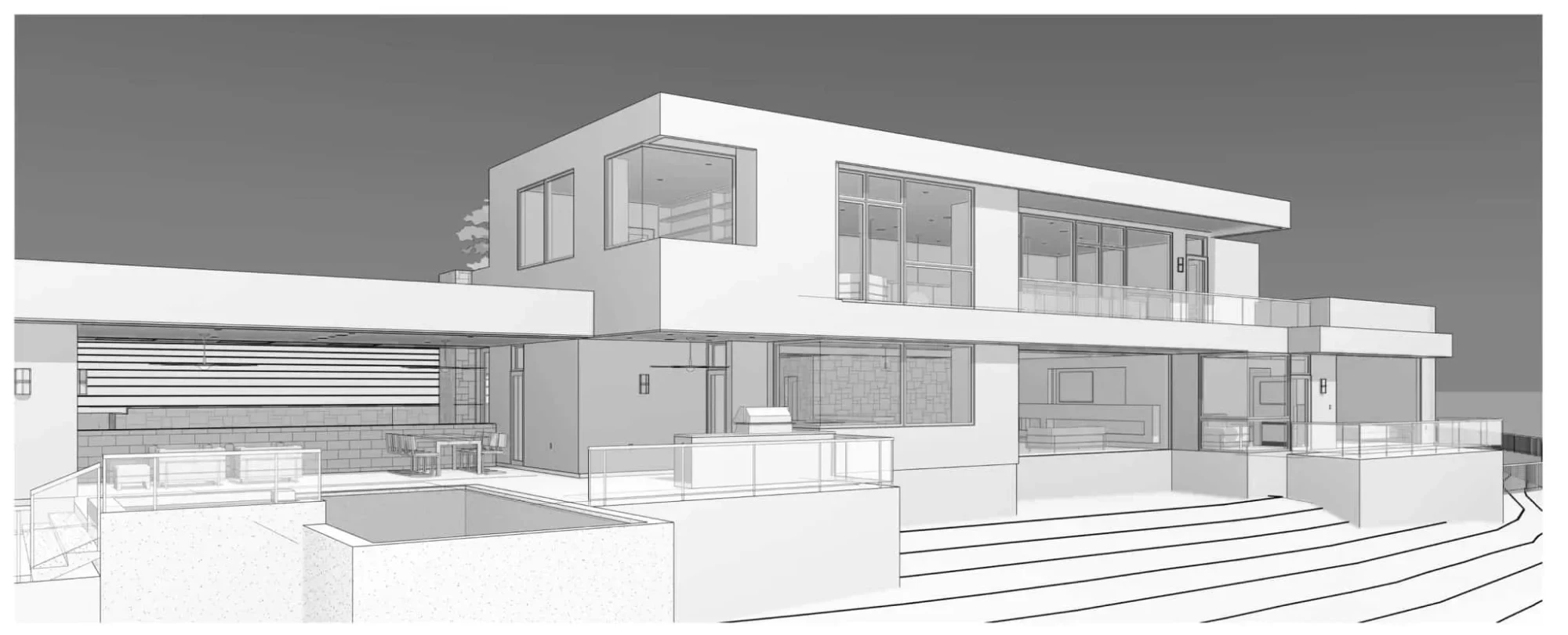 Modern Estate - custom home by Jenkins Design Build Austin TX