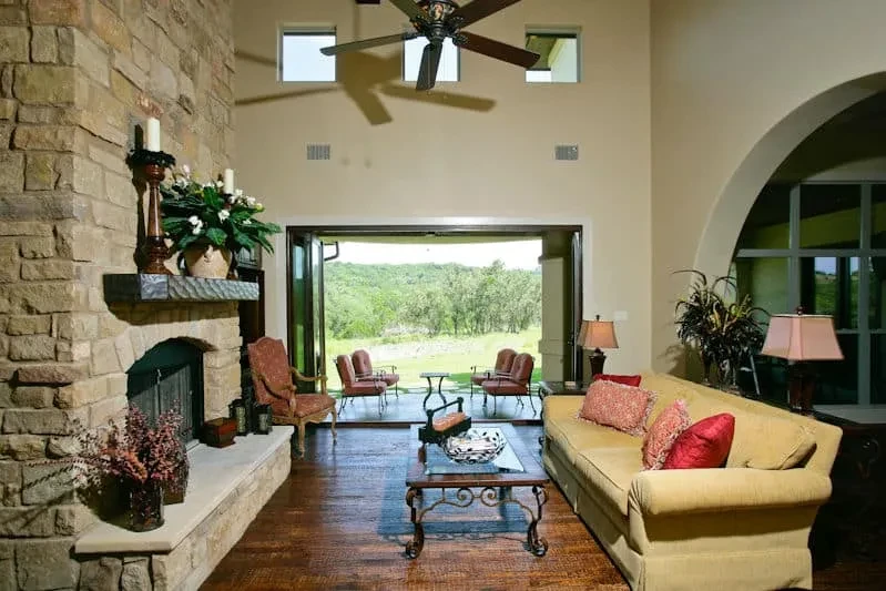Great Outdoor Entertaining - custom home by Jenkins Design Build Austin TX
