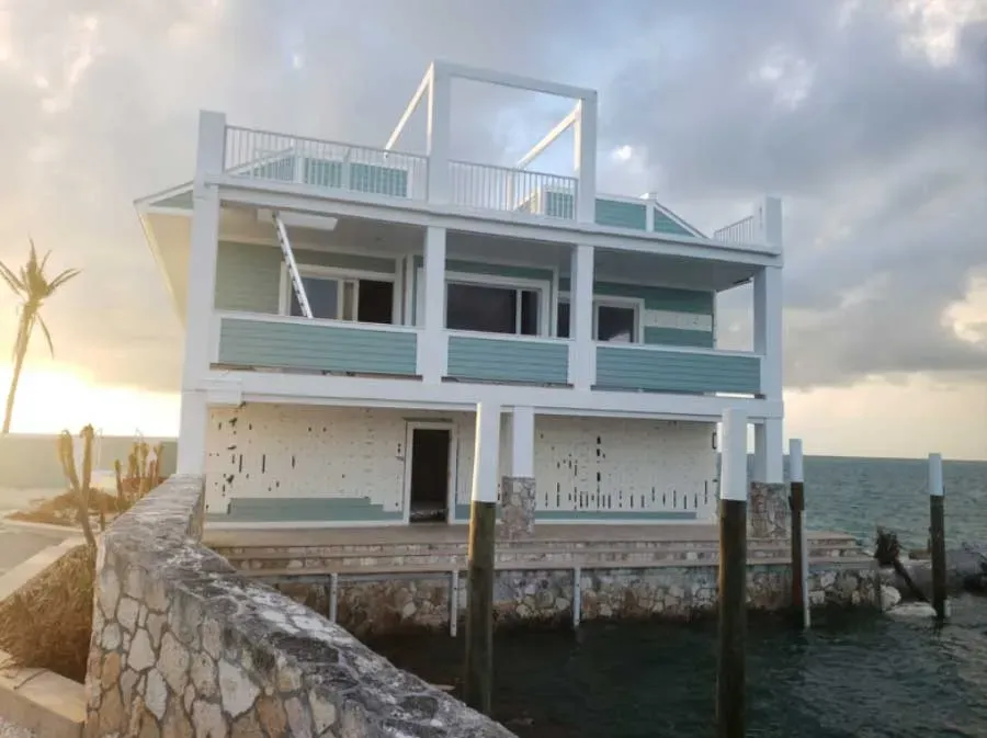 ICF home in the Bahamas left standing after Hurricane Dorian destroyed surrounding wood-frame houses