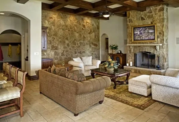 Great Stone ' Tile Details - custom home by Jenkins Design Build Austin TX