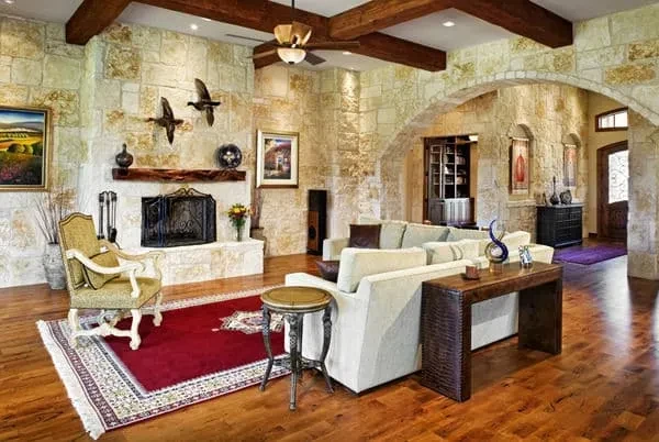 Great Stone ' Tile Details - custom home by Jenkins Design Build Austin TX