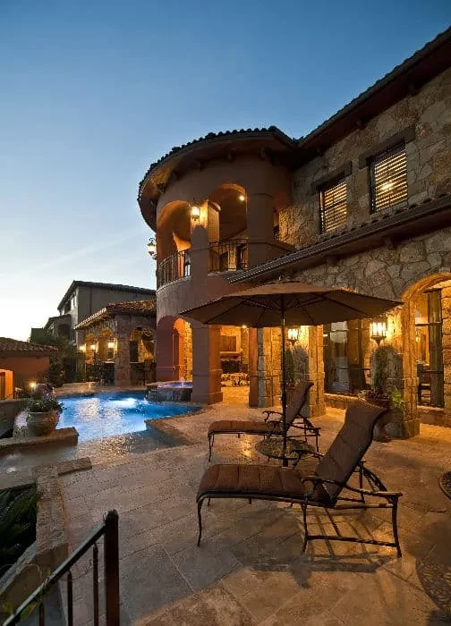 Great Outdoor Entertaining - custom home by Jenkins Design Build Austin TX