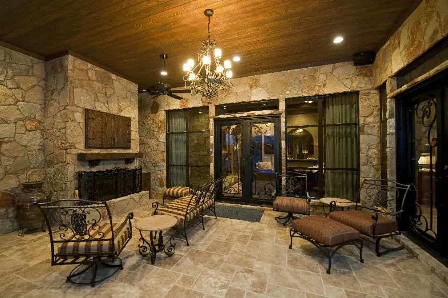 Great Outdoor Entertaining - custom home by Jenkins Design Build Austin TX