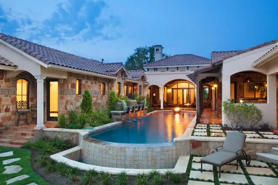 Award-Winning Outdoor Living - custom home by Jenkins Design Build Austin TX