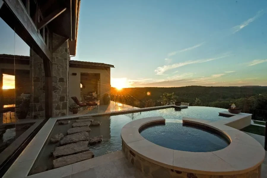 Award-Winning Outdoor Living - custom home by Jenkins Design Build Austin TX