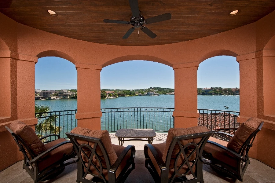 Great Outdoor Entertaining - custom home by Jenkins Design Build Austin TX