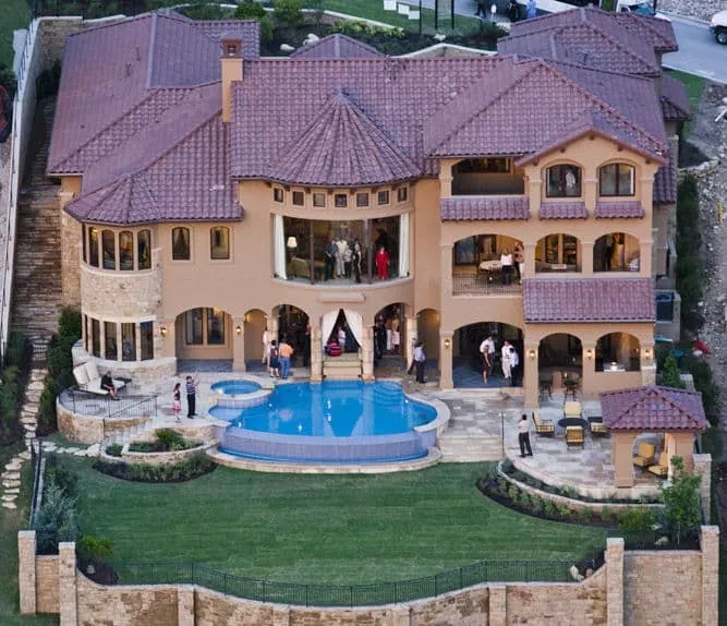 Great Outdoor Entertaining - custom home by Jenkins Design Build Austin TX