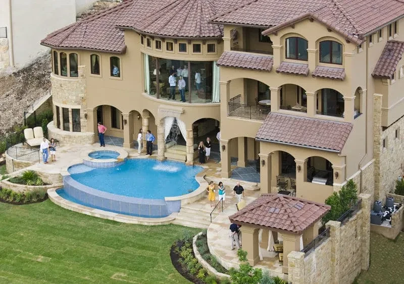 Great Outdoor Entertaining - custom home by Jenkins Design Build Austin TX