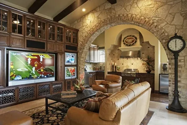 Great Outdoor Entertaining - custom home by Jenkins Design Build Austin TX