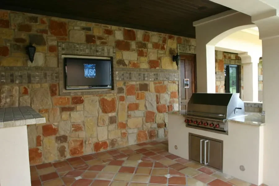 Great Outdoor Entertaining - custom home by Jenkins Design Build Austin TX