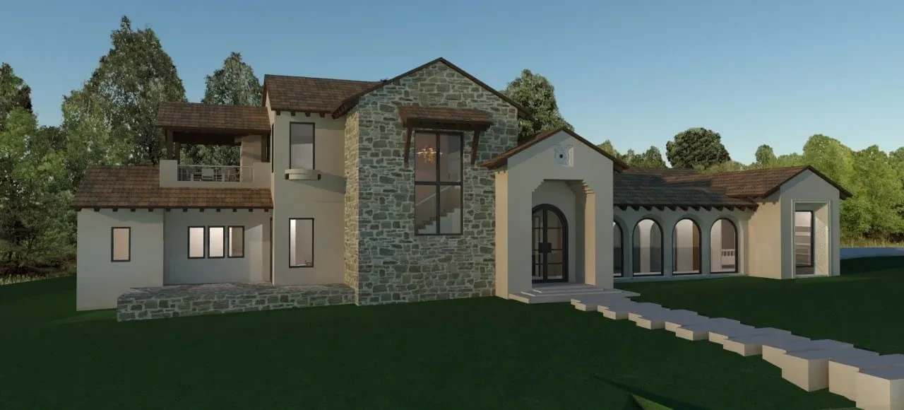 Bella Cortile Design - custom home by Jenkins Design Build Austin TX