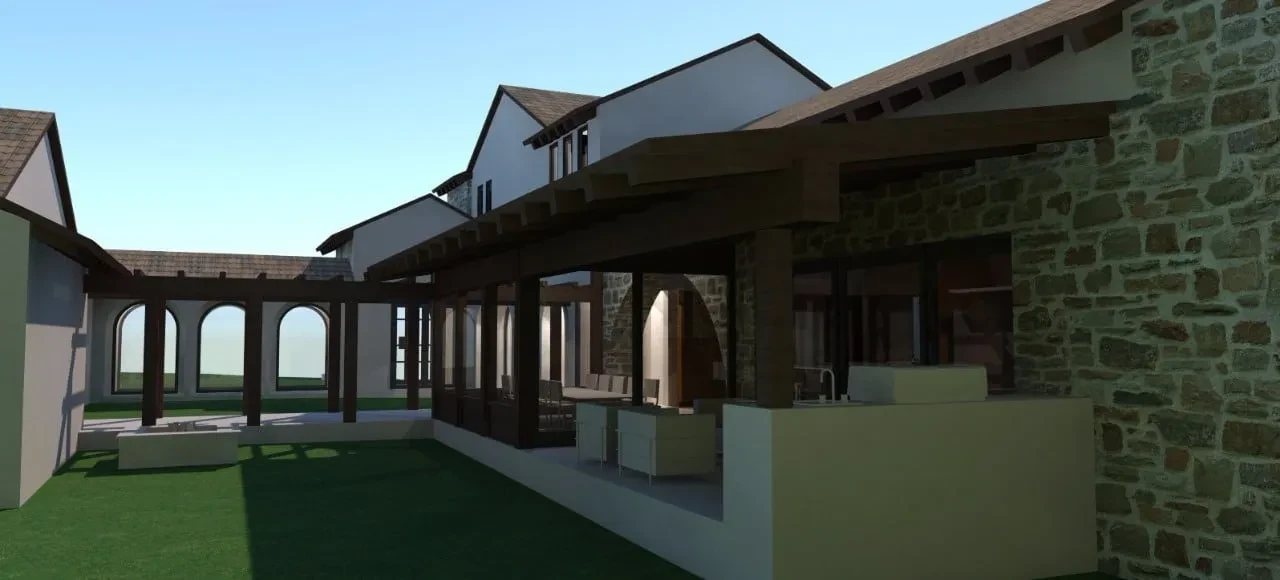 Bella Cortile Design - custom home by Jenkins Design Build Austin TX