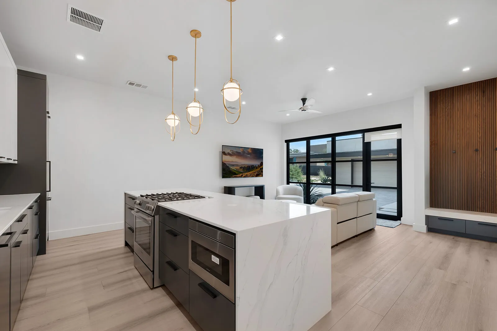 Open living space in guest casita