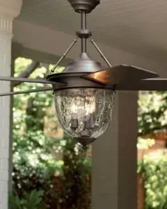 Bronze outdoor ceiling fan