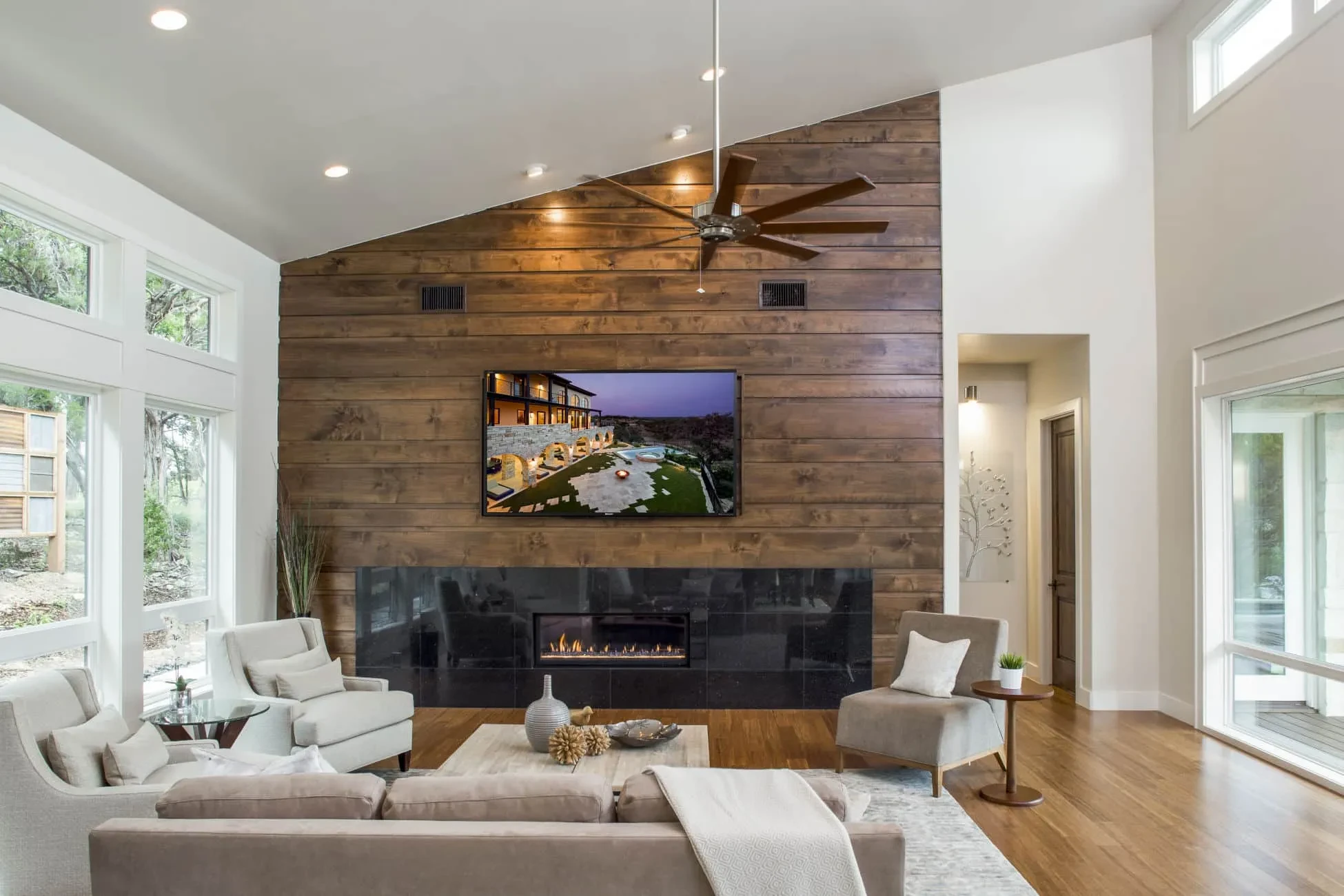 Media ' Entertainment Spaces - custom home by Jenkins Design Build Austin TX