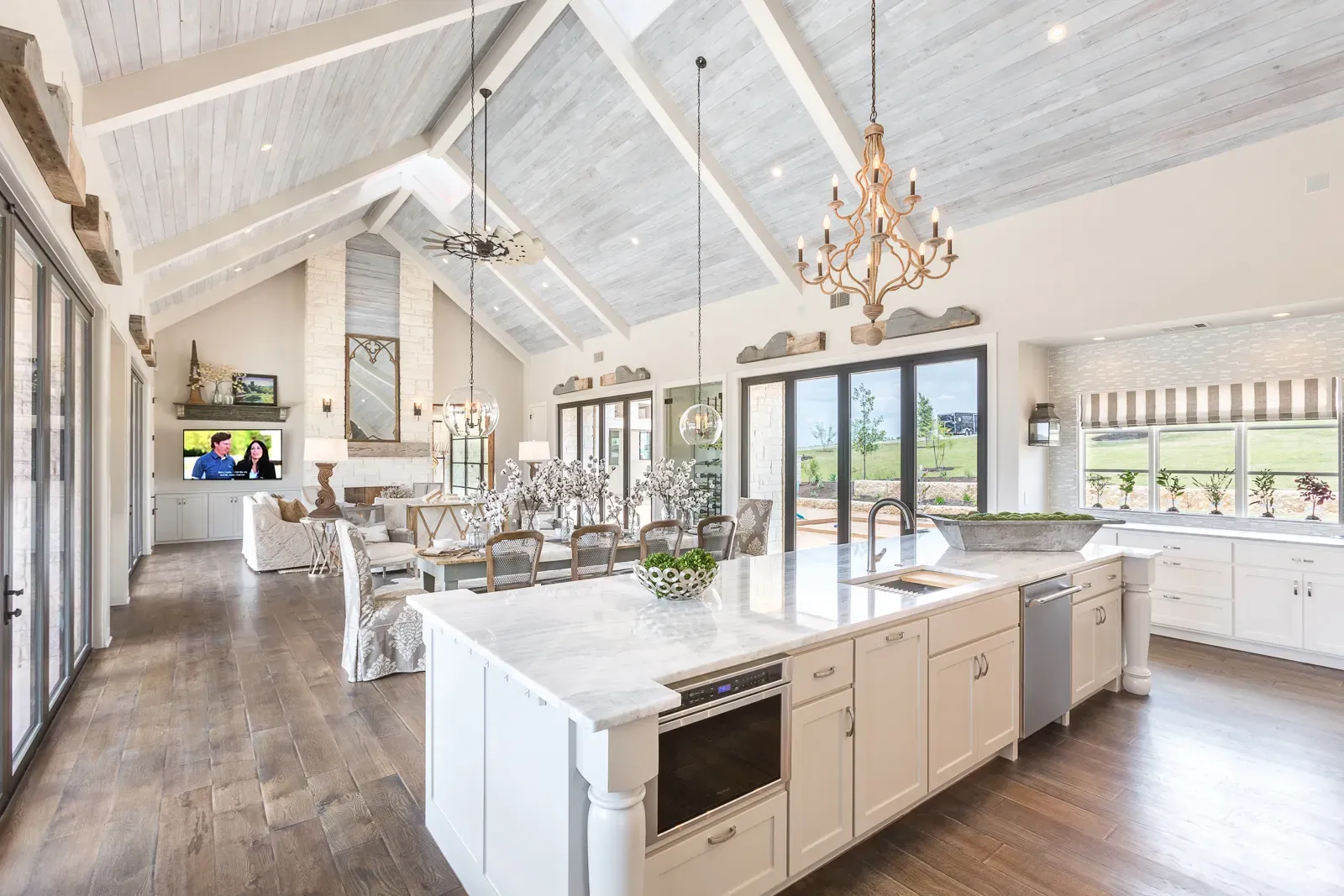 kitchen lighting and flooring