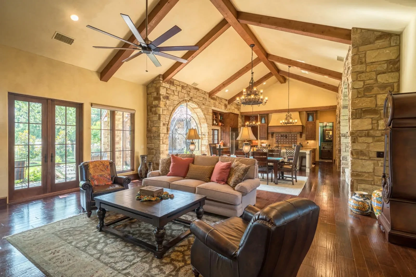 The Courtyard - custom home by Jenkins Design Build Austin TX