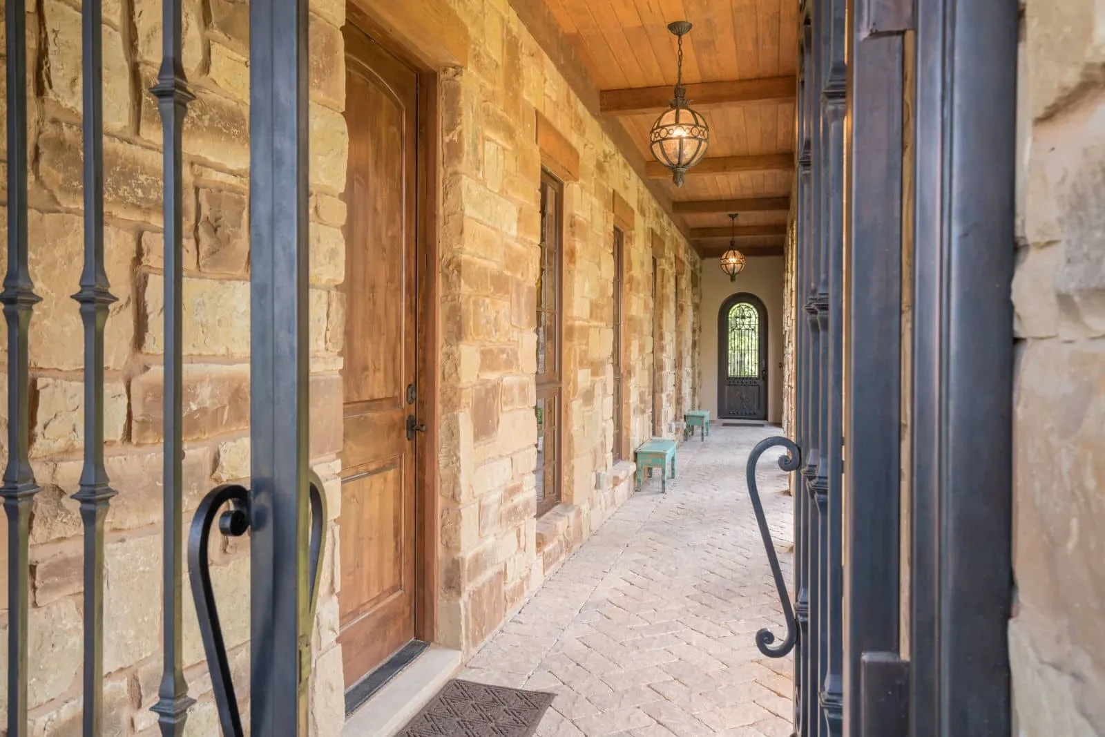 The Courtyard - custom home by Jenkins Design Build Austin TX