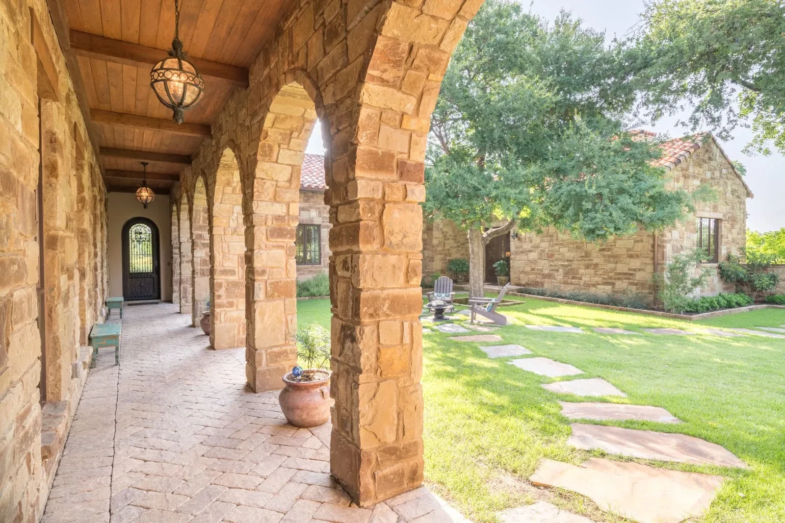 The Courtyard - custom home by Jenkins Design Build Austin TX