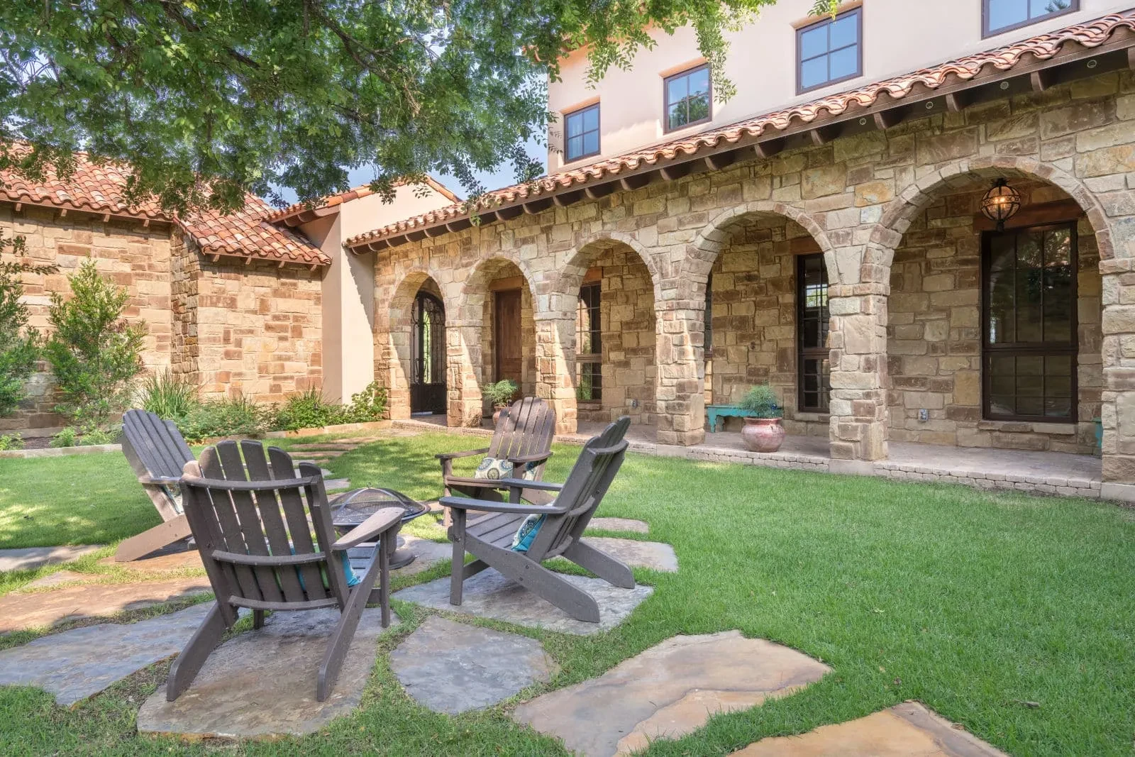 The Courtyard - custom home by Jenkins Design Build Austin TX