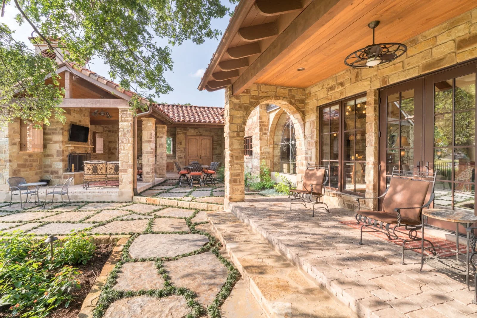 The Courtyard - custom home by Jenkins Design Build Austin TX