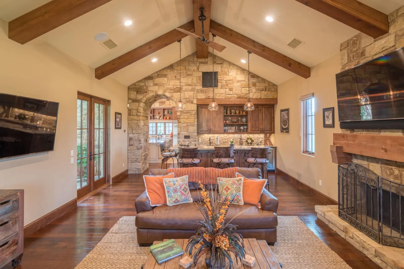 The Courtyard - custom home by Jenkins Design Build Austin TX