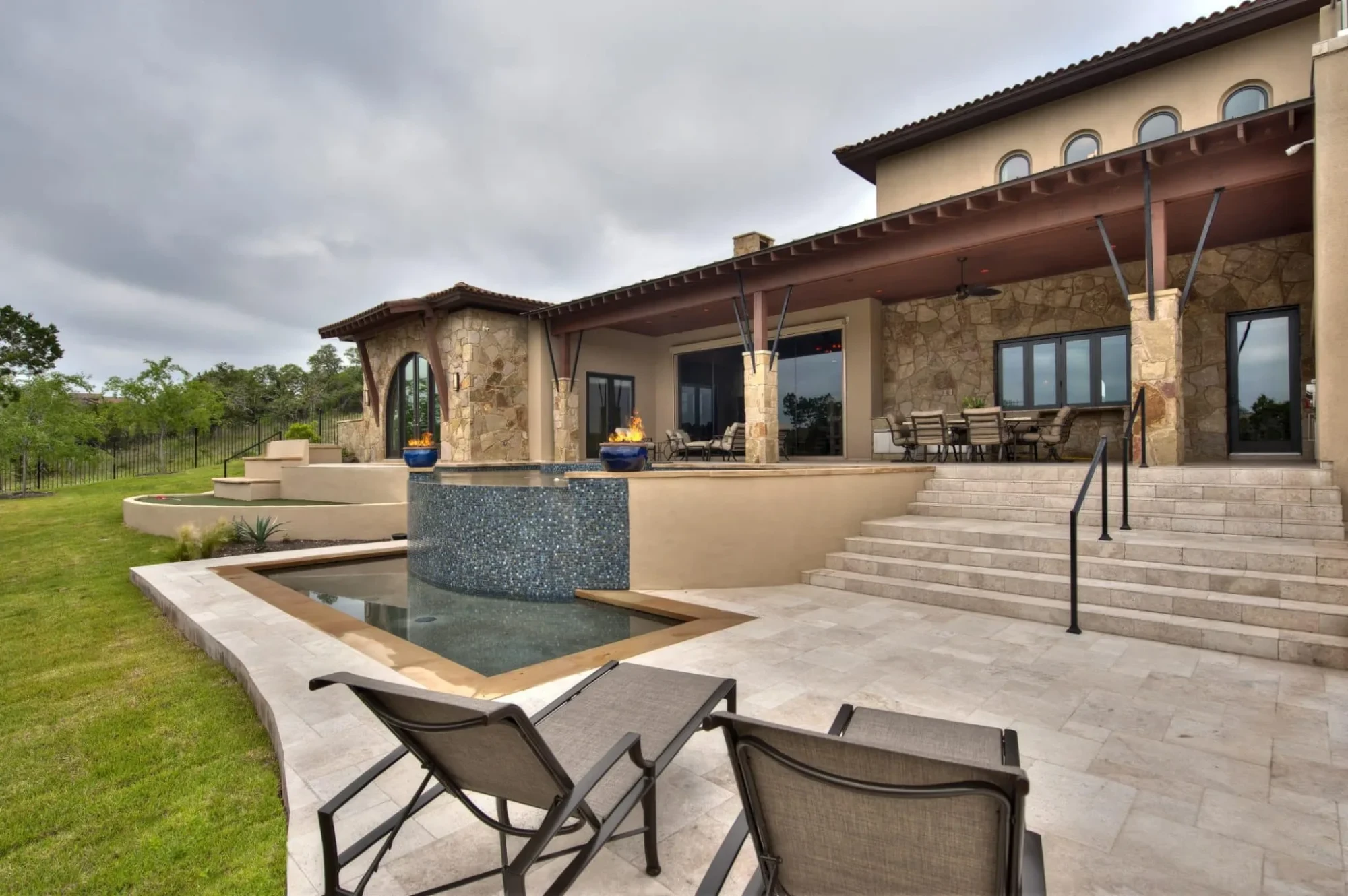 Golf Course Home Spanish Oaks - custom home by Jenkins Design Build Austin TX
